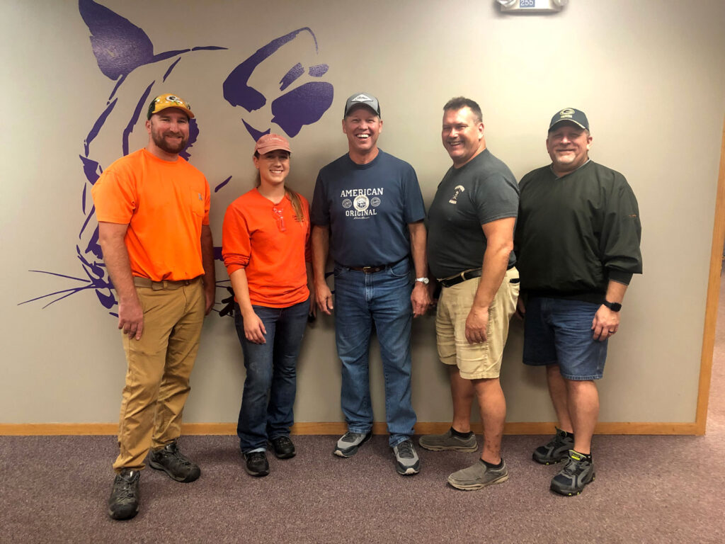 Members of the Rothschild Mill’s Fishing Committee include, from left, Josh Allman, Sam Schmid, Ed Vruwink, Dan Vils and Tim Ravey.